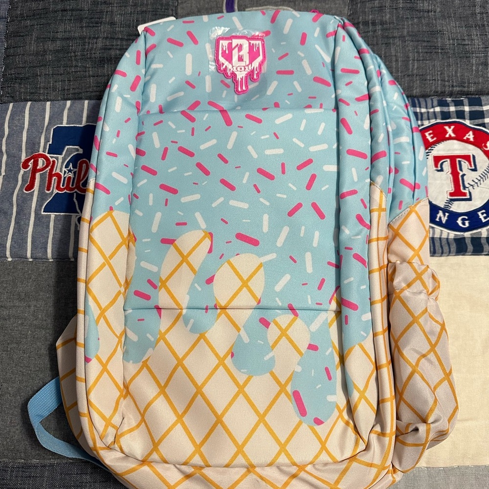 NWT Cotton Candy Baseball 101 Backpack